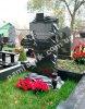 Гранитный крест 0149 из габбро,с гравировкой