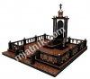 3D макет памятника 061 Арка с крестиком, из красного гранита и габбро(с фигурной оградой) 3D макет памятника 061 Арка с крестиком, из красного гранита и габбро(с фигурной оградой)