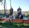 Мемориальный комплекс E2_09 для двоих из красного гранита и габбро