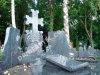 Мемориальный комплекс EK_551 из серого гранита, с хрестом