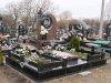 Элитный памятник EK_624 из красного гранита и габбро,с фигурной оградой