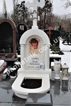 Пам'ятник для немовляти із мармуру, модель 2_006