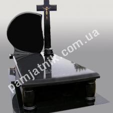 Одинарний пам'ятник із хрестом 1-00009