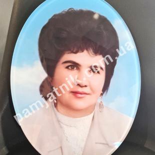 Готовий фотопортрет у склі, овал