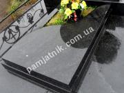 Квіточник на могилу з декоративним надгробком 028