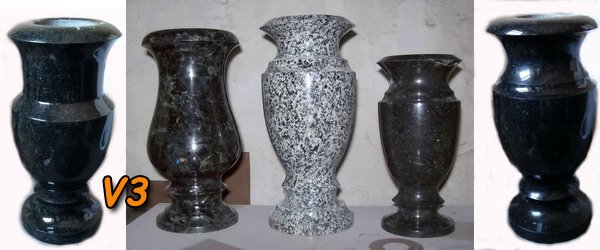 Вазы из гранита